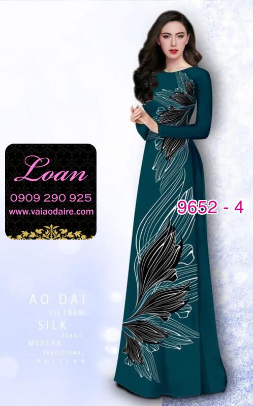 Vải áo dài hoa 3D Vải áo dài hoa 3D