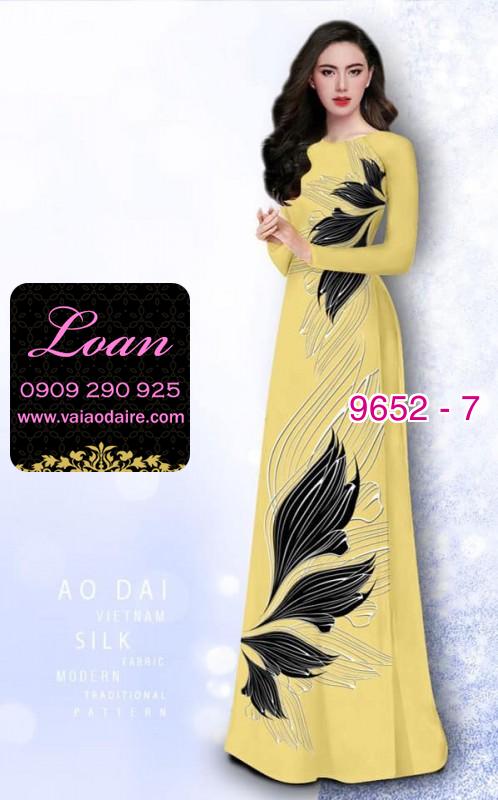 Vải áo dài hoa 3D Vải áo dài hoa 3D