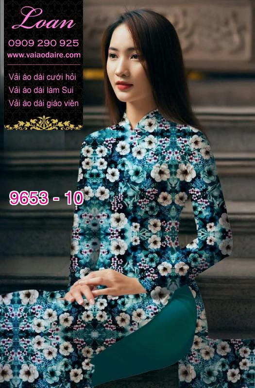 Vải áo dài hoa nhí