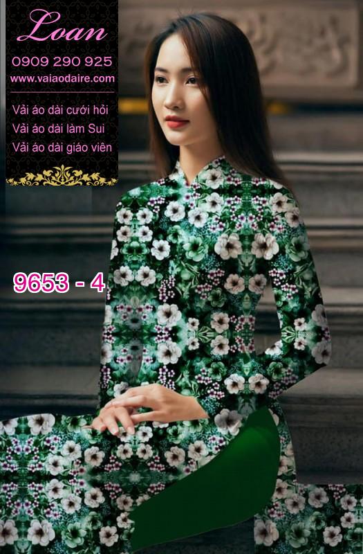 Vải áo dài hoa nhí