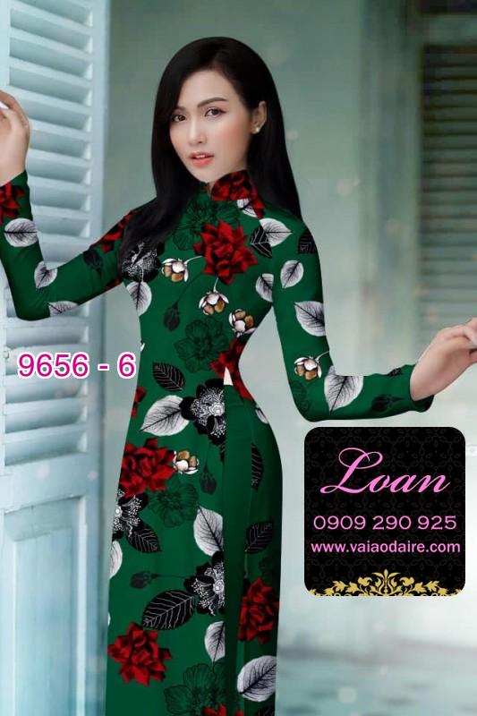 Vải áo dài hoa nhỏ