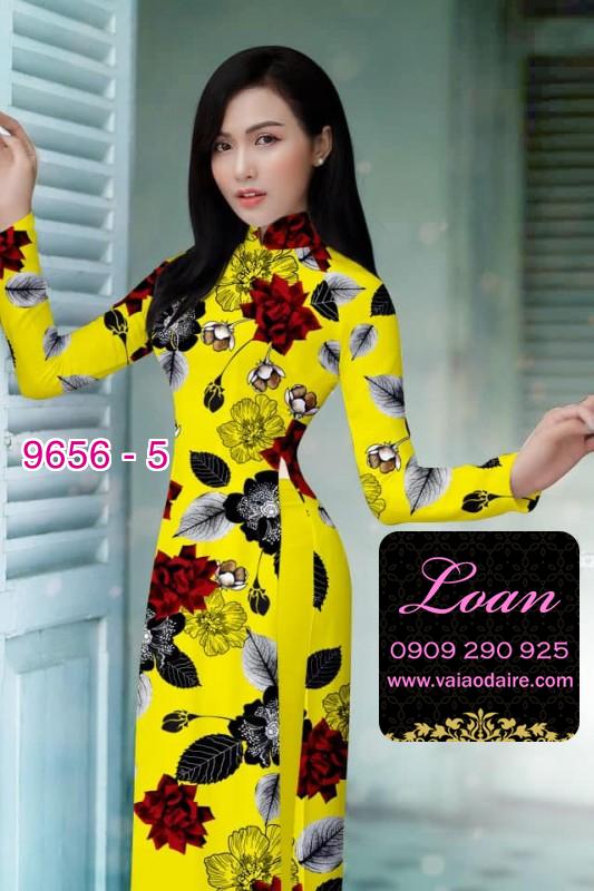 Vải áo dài hoa nhỏ