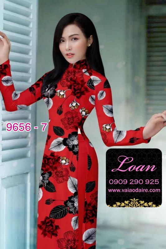 Vải áo dài hoa nhỏ