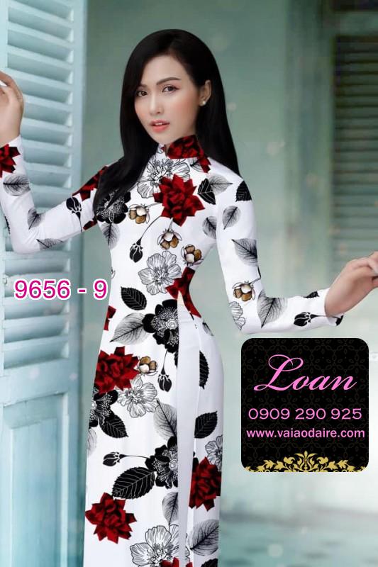 Vải áo dài hoa nhỏ