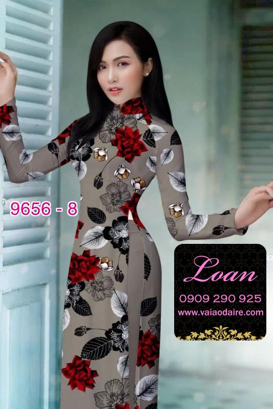 Vải áo dài hoa nhỏ