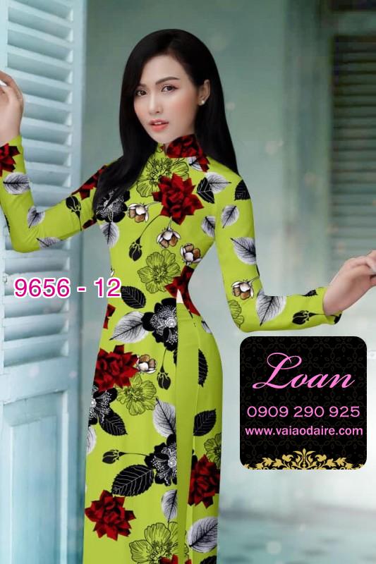 Vải áo dài hoa nhỏ