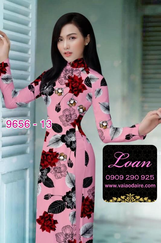 Vải áo dài hoa nhỏ