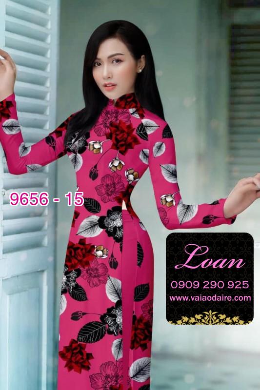 Vải áo dài hoa nhỏ