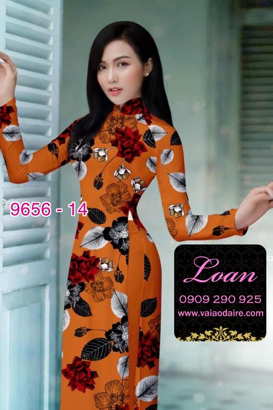 Vải áo dài hoa nhỏ
