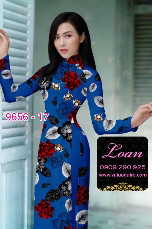 Vải áo dài hoa nhỏ