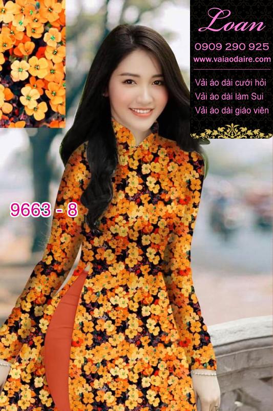 Vải áo dài hoa nhí