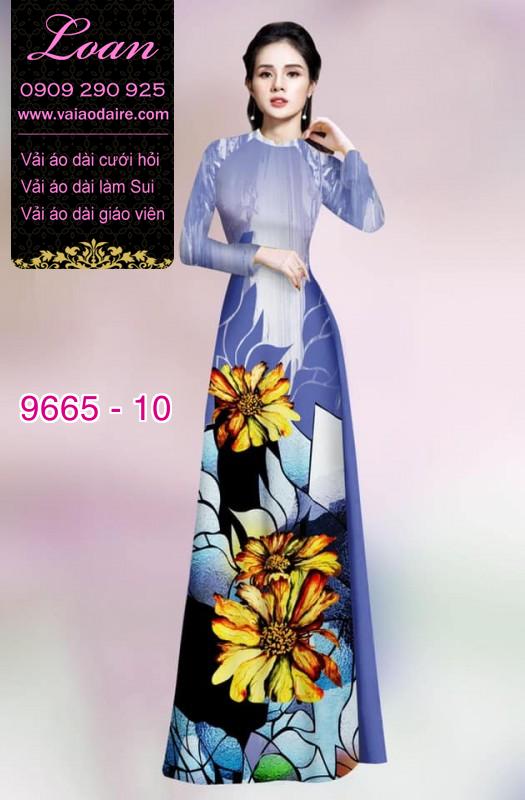 Vải áo dài hoa Cúc