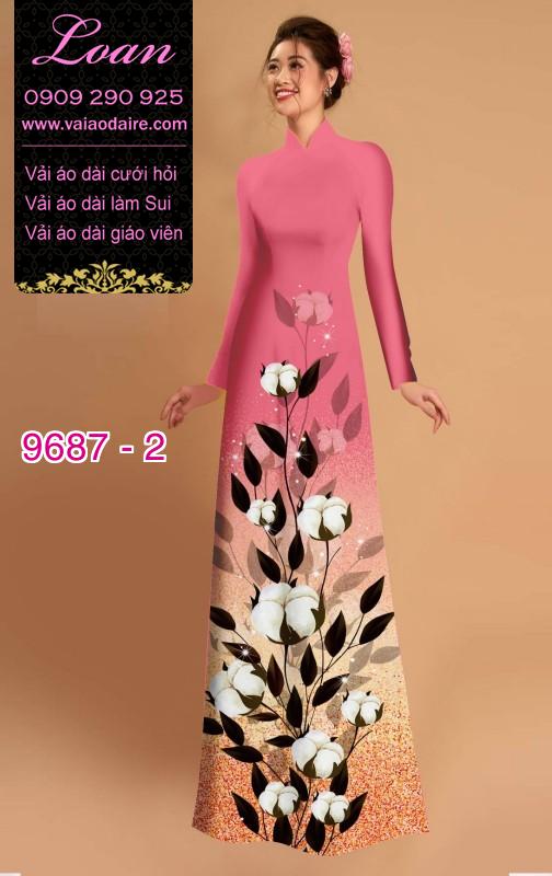 Vải áo dài hoa lá