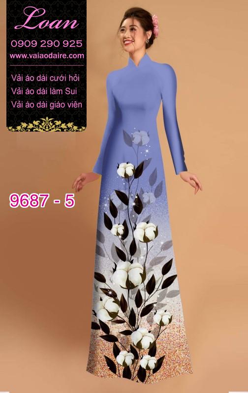 Vải áo dài hoa lá