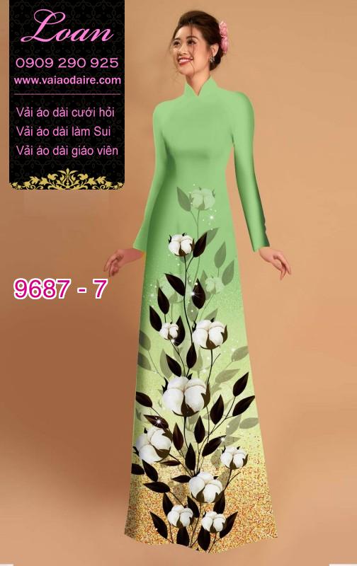 Vải áo dài hoa lá