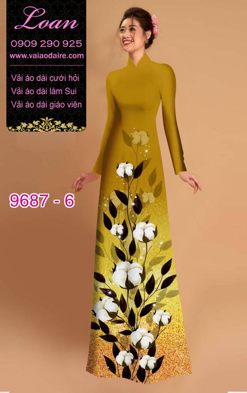 Vải áo dài hoa lá