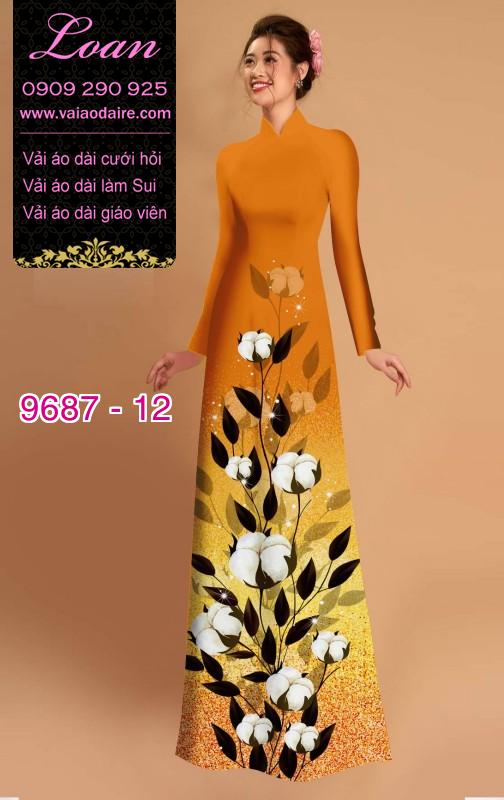 Vải áo dài hoa lá