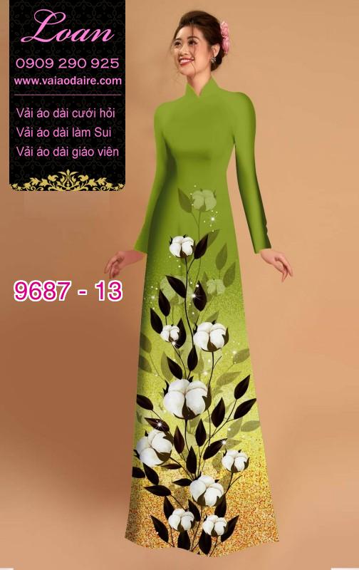 Vải áo dài hoa lá