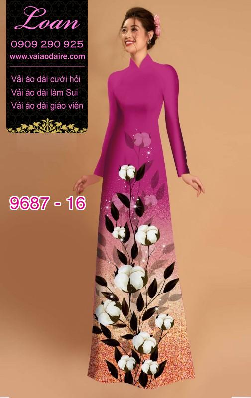 Vải áo dài hoa lá