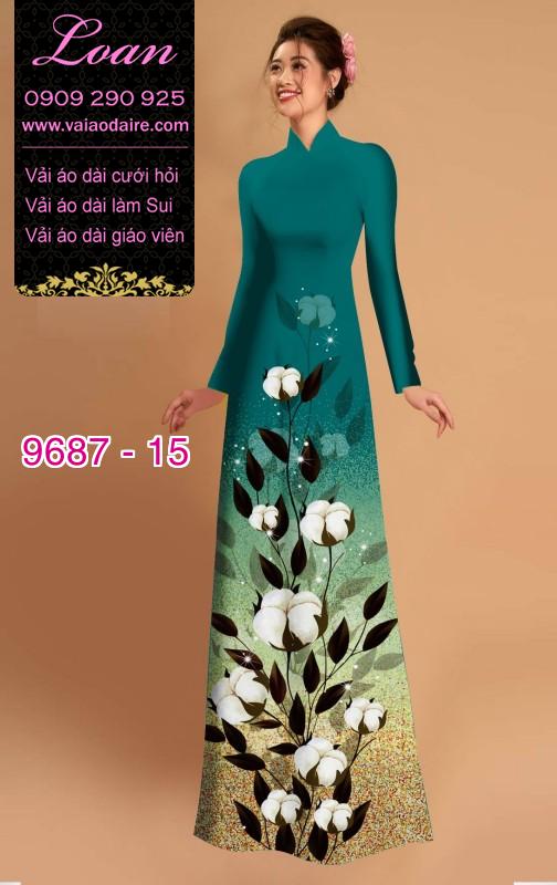 Vải áo dài hoa lá