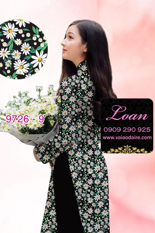 Vải áo dài hoa nhí Vải áo dài hoa nhí