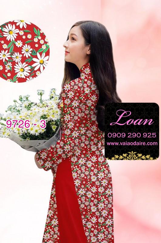 Vải áo dài hoa nhí Vải áo dài hoa nhí