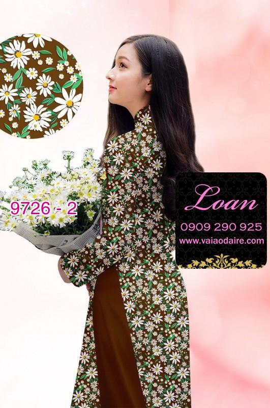 Vải áo dài hoa nhí Vải áo dài hoa nhí
