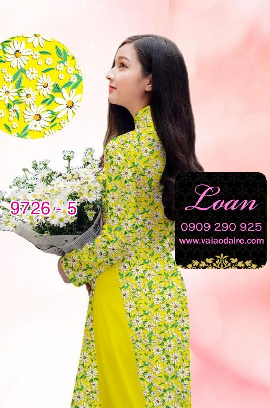 Vải áo dài hoa nhí Vải áo dài hoa nhí