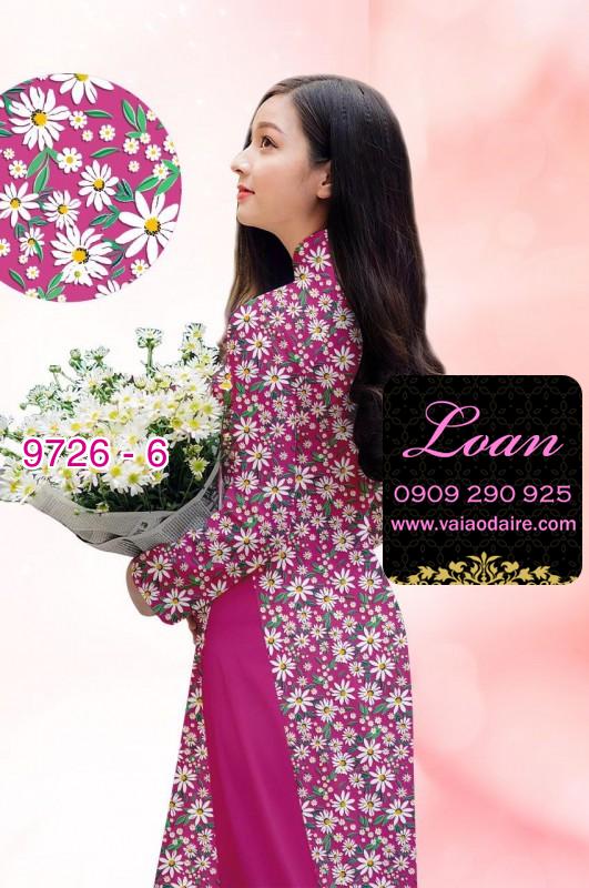 Vải áo dài hoa nhí Vải áo dài hoa nhí