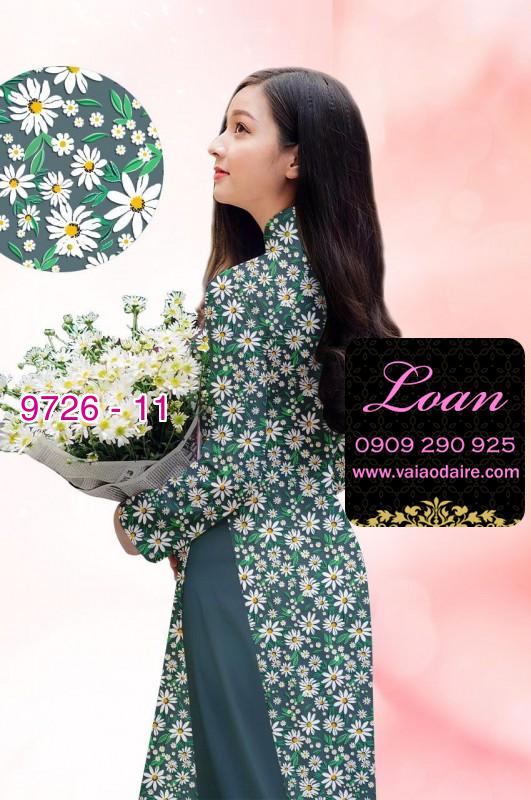 Vải áo dài hoa nhí Vải áo dài hoa nhí