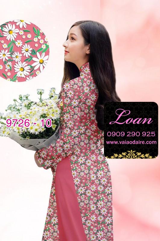 Vải áo dài hoa nhí Vải áo dài hoa nhí