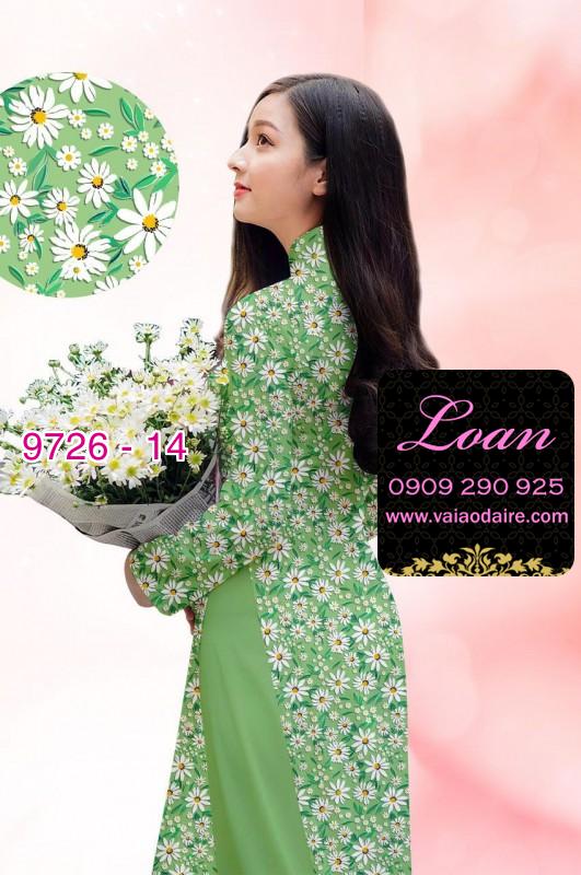 Vải áo dài hoa nhí Vải áo dài hoa nhí
