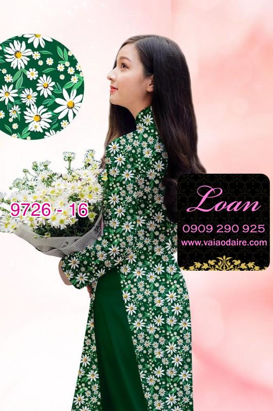 Vải áo dài hoa nhí Vải áo dài hoa nhí