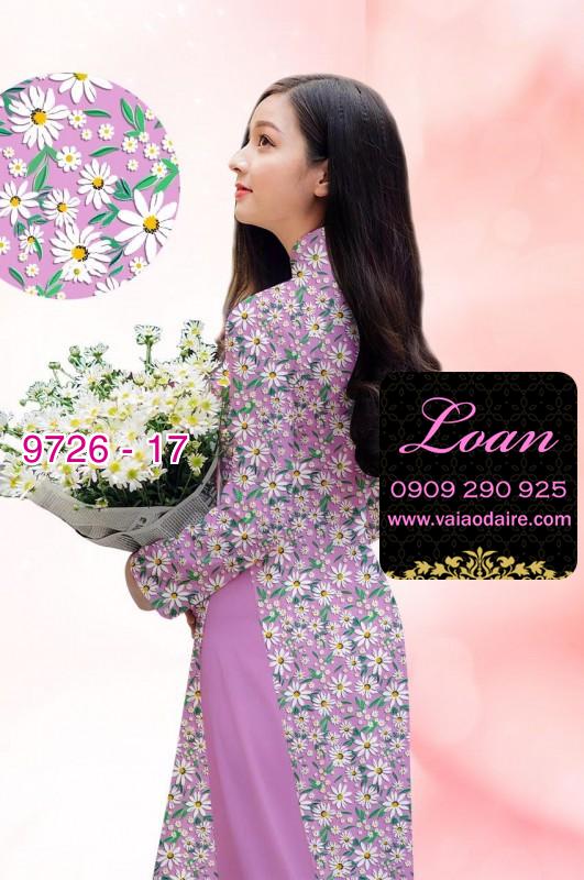 Vải áo dài hoa nhí Vải áo dài hoa nhí