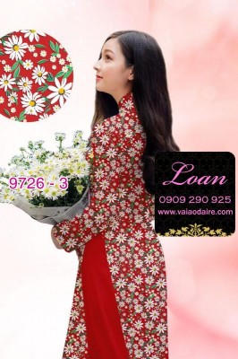 Vải áo dài hoa nhí-9696