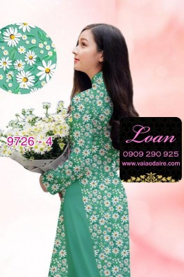 Vải áo dài hoa nhí-9696