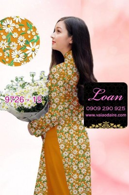 Vải áo dài hoa nhí-9696