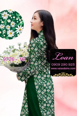 Vải áo dài hoa nhí-9696