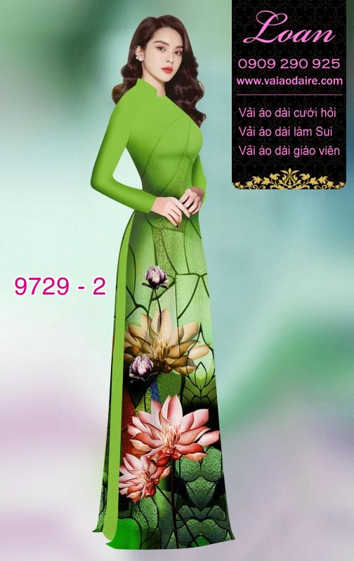 Vải áo dài hoa Sen
