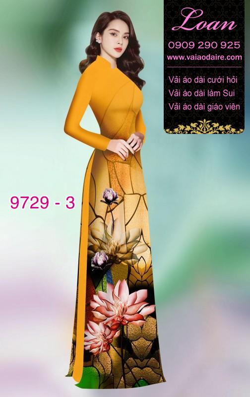 Vải áo dài hoa Sen