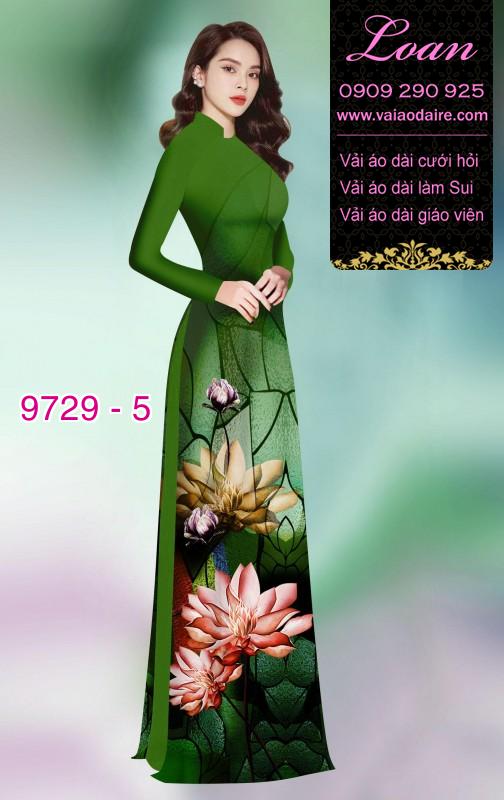 Vải áo dài hoa Sen
