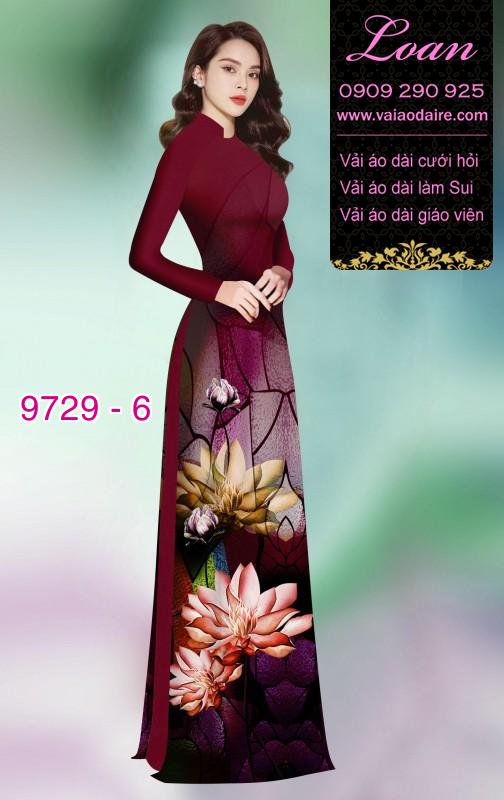 Vải áo dài hoa Sen