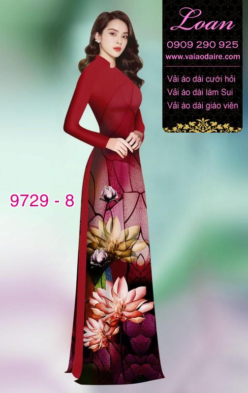 Vải áo dài hoa Sen