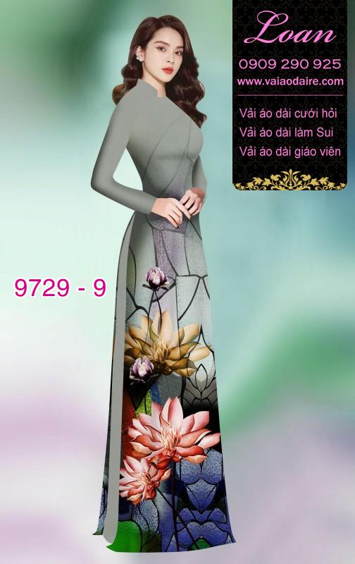 Vải áo dài hoa Sen