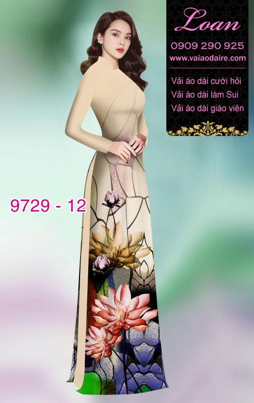 Vải áo dài hoa Sen