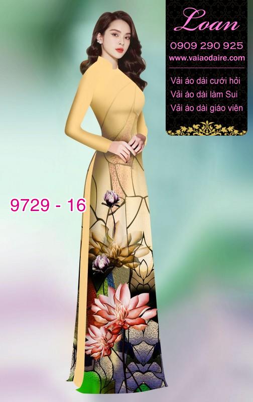 Vải áo dài hoa Sen