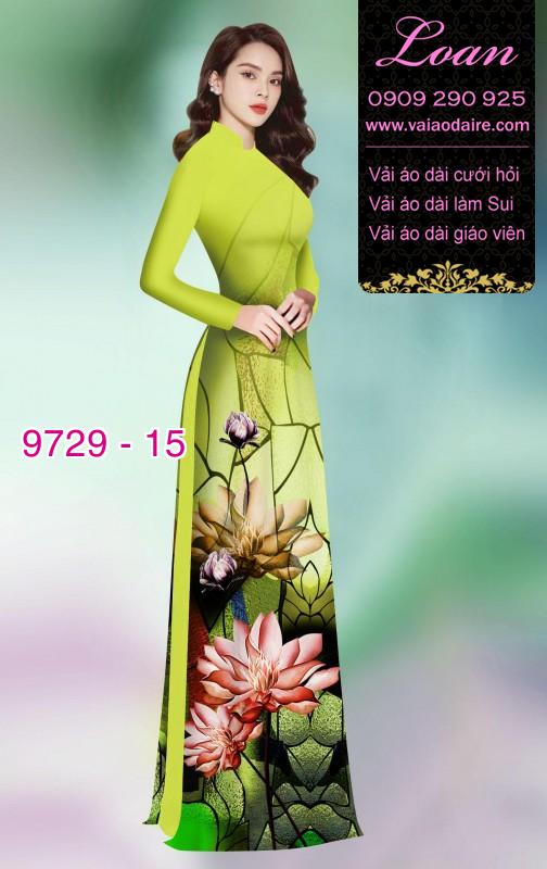 Vải áo dài hoa Sen