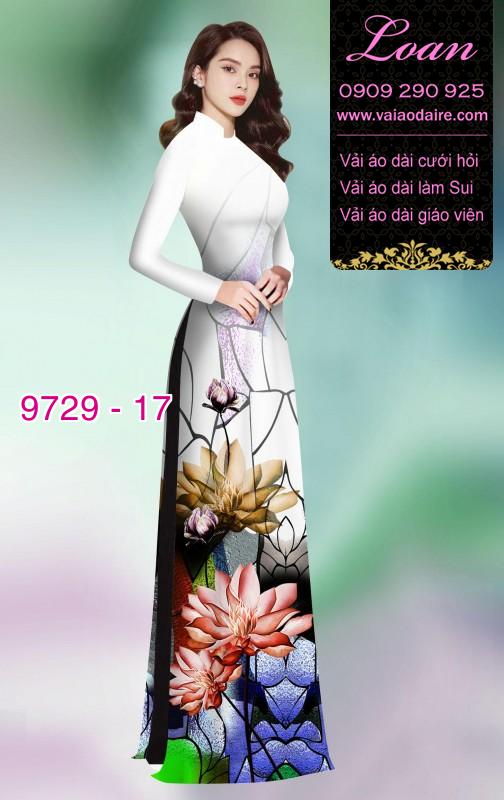 Vải áo dài hoa Sen