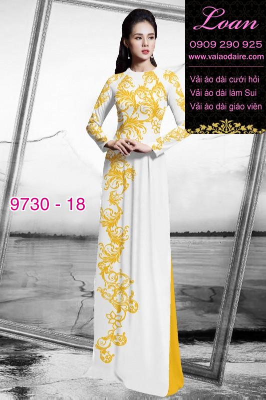 Vải áo dài hoa văn đẹp