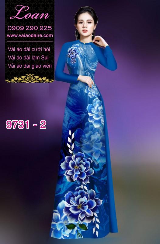 Vải áo dài hoa 3D Vải áo dài hoa 3D